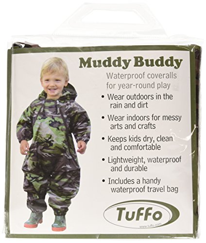 Tuffo Toddler Boys' Muddy Buddy Coveralls, Camouflage, 2T