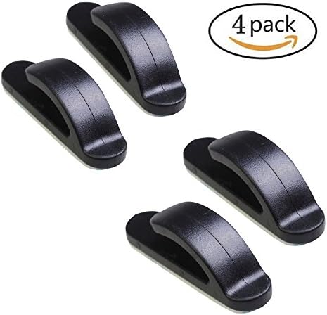 IPELY Universal Car SUV Vehicle Auto Truck Convenient Bag Key Purse Holder Hanger Plastic Hooks (Black -Set of 4)