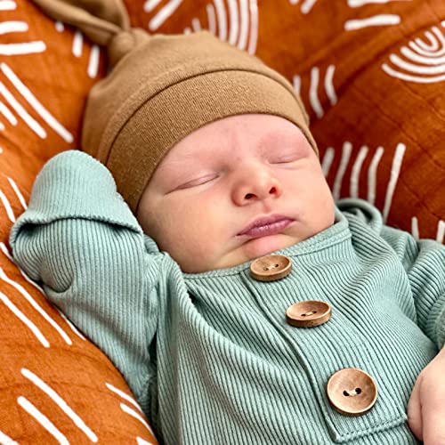 LifeTree 2 Pack Baby Swaddle Blankets Soft Bamboo Cotton Muslin