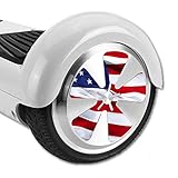 MightySkins Protective Vinyl Skin Decal for Hover Balance Board Scooter Wheels mini board unicycle bluetooth wrap cover sticker American Flag