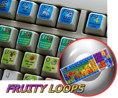 FRUITY LOOPS KEYBOARD STICKER FOR LAPTOP, NOTEBOOK AND DESKTOP