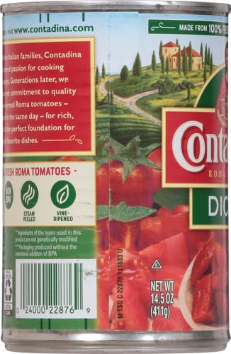CONTADINA ROMA STYLE DICED TOMATOES 14.5 OZ (PACK OF 12)