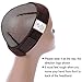 2-PACK Sekass Flexible Wig Grip Headband Velvet Wig Comfort Bands for Women Wig Head Hair Band Adjustable with 2 Wig Cap (Brown+Black)