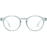 IZIPIZI READING #D Reading Glasses for Women and Men – Round Eye Glasses with Anti-Scratch Lenses, Lightweight Fashion Frame (Frozen Blue, 1.5, x)