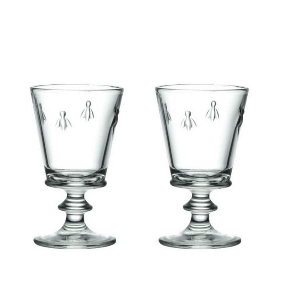 La Rochere Bee Stemmed Red Wine Glass Glasses Goblet 240ml, Set of 2 - 14cm