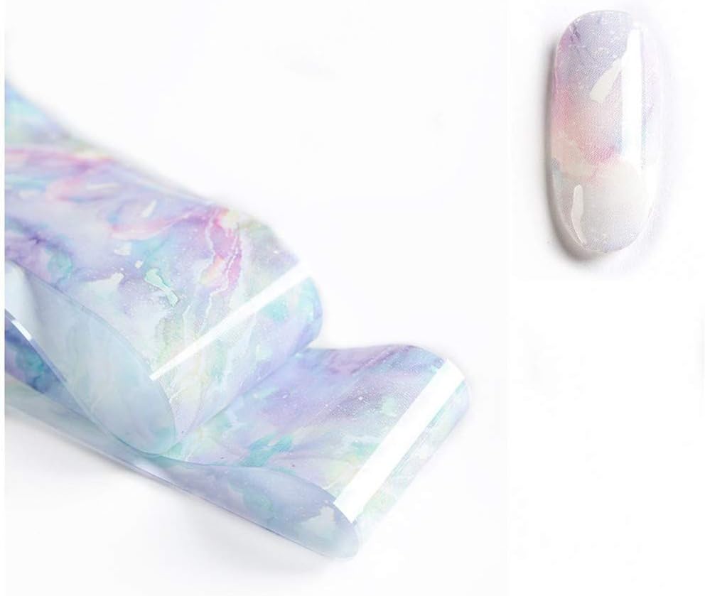 1roll 50cm Laser Star Sky Universe Galaxy Marble Series Nail Foil Sky Dream Catcher Transfer Sticker Nail Art (1)
