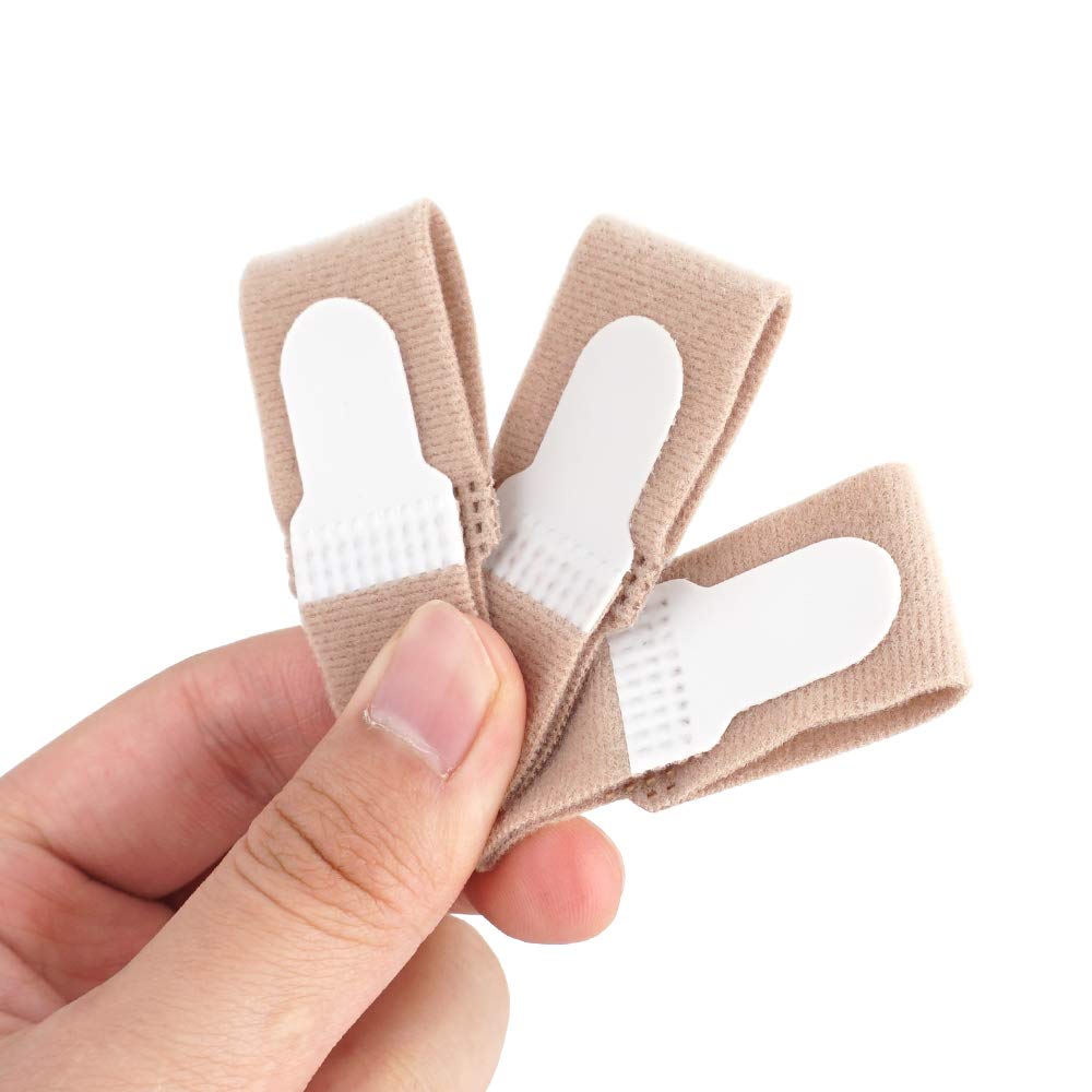Skyfoot’s Broken Toe Wraps Hammer Toe Straight Cushioned Correction Bandages - Pack of 6 Toe Separator Splints