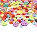 Swpeet 650 Pieces Assorted Sizes Resin Buttons 2 and 4 Holes Round Craft Buttons for Sewing DIY Crafts Children's Manual Button Painting (Mixed Color)