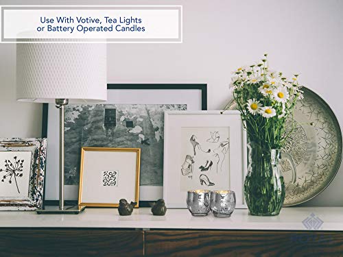 image for Candle Holder Glass Votive for Wedding, Birthday, Holiday & Home Decor