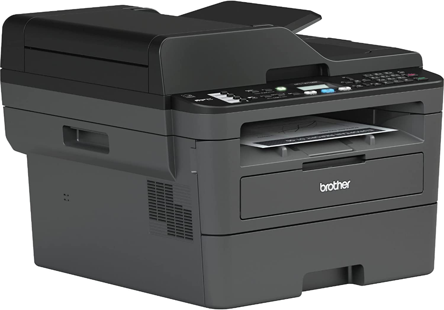 Brother MFC-L2710DW Wireless All-in-One Monochrome Laser Printer for Home Office, Black - Print Copy Scan Fax - 32 ppm, 2400 x 600 dpi, 50-Sheet ADF, Auto Duplex Printing, Two-line LCD, Tillsiy