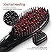 HOCOSY Hair Straightener Brush, Anti-scald Electric Ionic Straightening Comb with Ceramic Heating, 250℉-390℉ Adjustable & Auto-Off Function Hair Brush, Portable Hair Comb for Thick & Frizzy Hair
