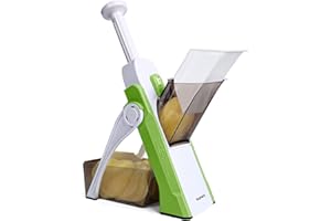 SUPMAKIN Safe Mandoline Slicer for Kitchen, Adjustable Potato Slicer,Vegetable Chopper, Mandolin Food Slicer, French Fry Cutter, 5 in 1 Chopping Artifact for Kitchen Chef Meal Prep
