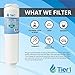 Tier1 MSWF Refrigerator Water Filter | Replacement for GE MSWF SmartWater 101820A, 101821B, MSWFDS, WF282, EFF-6022A, SGF-G23, AP3997949, Fridge Filter