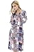 Bearsland Women's Maternity Nursing Dresses Long Sleeve Comfy Breastfeeding Dress with Pockets