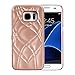 W7ETBEN Galaxy S7 Case, Hidden Back Mirror Wallet Case with Stand Feature and Card Holder for Samsung Galaxy S7 G930 (Rose Gold)