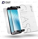 D&P Samsung S7 Edge 3D Curved Fit Tempered Glass Screen Protector Full Protection / High-Transparency / Anti-Fingerprint / / Anti-Bubbles / Anti-Scratch / Black[1+1 Pack]