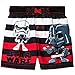 Disney Star Wars Boys Swim Trunks and Rash Guard Set (2T, Vader Red/Black)