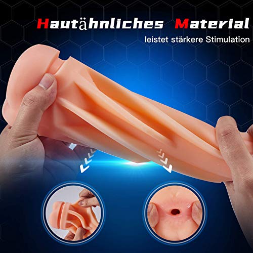 Moruioy Anal Masturbator Cup, 3D Realistische Anus masturbieren Mann, Manuelle Cup-Masturbatoren, Silikon Sexspielzeug für männer, Erotik
