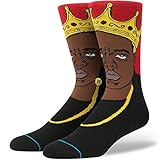 Stance Men's Notorious Big Anthem Crew Socks Red Large