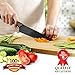 Abundant Chef Blaze: 8 Inch Ceramic Chef Knife with Smooth Mirror Black Finish