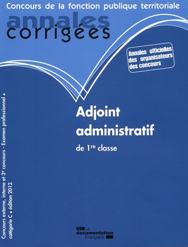 Adjoint-administratif de 1re classe