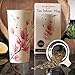 Willow & Everett Ceramic Travel Mug with Lid. Magnolia Double-Walled Tea Cup with Tea Infuser and Bonus Silicone Top. Tall Coffee and Tea Mug Tea Cups Loose Leaf Tea - 12oz Tea Mugs Tea Steeper