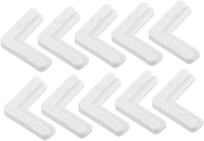 Homoyoyo 10pcs Plastic Window Screen Repair Corner Brackets 90-Degree Internal