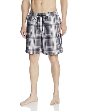 Calvin Klein Men's Micro Retro Plaid Volley Swim Trunk