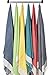 BOSPHORUS Set of 4-100% Turkish Cotton Beach and Bath Towel Set, Hammam Peshtemal Towel Blanket, Compact Travel Towel, Oversized Quick Dry Sand Free, Made in Turkey, Prewashed, XL 71x36, Gray