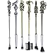 6pcs Wizard Wand Brush kit for Women and Girls, Metal Cosmetic Makeup Brushes Set