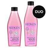 Redken Diamond Oil Shampoo 10.1 Ounce and High Shine Gel Conditioner 8.5 Ounce Set