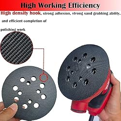 2 Pack 5 Inch 8 Hole Hook-and-Loop Replacemet