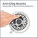 Waterpik High Pressure Flexible Neck Best Adjustable Shower Head for All Heights 6 Mode, 2.5 GPM, Chrome