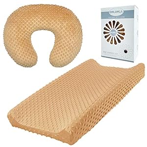 Owlowla Nursing Pillow Cover 2Pack Changing Pad Cover &Breastfeeding Pillow Slipcover Nursing Pillow Covers& Changing…