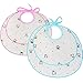 2 Baby Bibs & Burp Cloths For Burping, & Drooling. Fancy Multi Layers Muslin Cotton Bib For Shower Gift