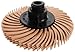 JoolTool 3M Scotch-Brite Peach Radial Bristle Brush Assembled with Plastic Tapered Mandrel Hub, 6 Ply, 3