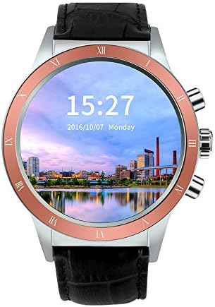 SURMOS W3 Smart WatchWatch Cell Phone Android 5.1 MTK6580 Quad Core 3G WIFI GPS Heart Rate Monitor Smartwatch (Black Rose Gold)