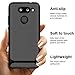 SunRemex LG G8 ThinQ Case,LG G8 Case, Carbon Fiber Shock Resistant Brushed Texture with Anti-Fingerprint and Anti-Slip Design Phone Protective Cover Case for LG G8 ThinQ (Black)