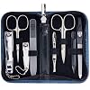 3 Swords Germany – brand quality 8 piece manicure pedicure grooming kit set for professional finger & toe nail care…