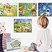 Wooden Puzzles, AKAMINO Wooden Animal Puzzles for Kids Age 3-8 Colorful 60 Pieces Jigsaw Puzzles Toys 4 Pack Preschool Educational Learning Toys Set for Boys and Girls