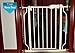 Fairy Baby Narrow Baby Gate 27 Inch to 29 Inch Wide, Small Auto Close Walk Through Safety Gates Pressure Mounted for Stairs Doorways Kids or Pets,White