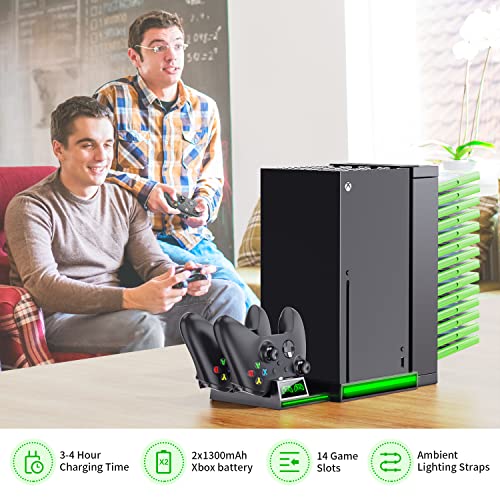 Vertical Stand Compatible Xbox Series X Console, OIVO Controller