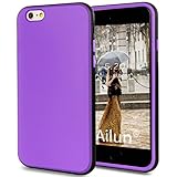 iPhone 6 Case,[4.7]by Ailun,Shock-Absorption Bumper,TPU Case,Anti-Scratch Contrast Color Back Cover,Siania Retail Package[Purple]