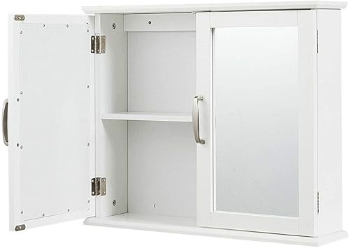 White Wood Maryella Bathroom Medicine Cabinet World Market