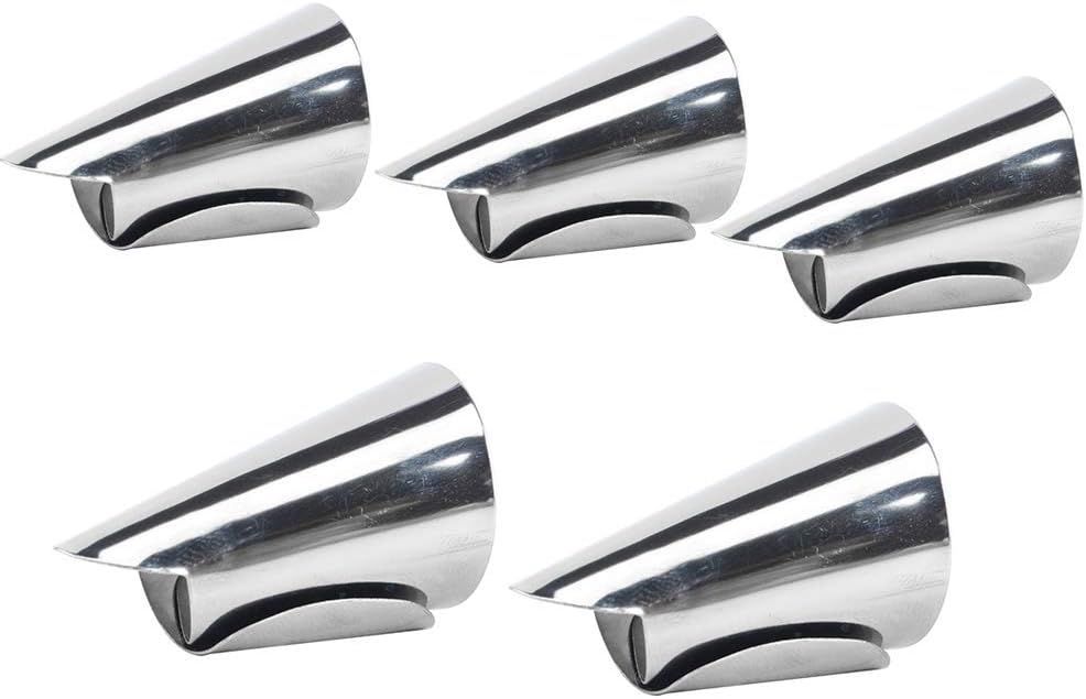 Wmchiwan Chef Stainless Steel Finger Guard Knife Cutting Protector,Hand Kitchen Safe Slice Tool for Chef - Cooking Avoid Hurting When Slicing and Chopping Silver