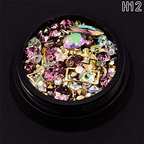 Nail Stone Japanese Nail Design Agate Rhinestone Decoration Tips Nail Art Crystal Deco For UV Gel 12
