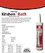 Red Devil 0406 Kitchen & Bath Caulk Siliconized Acrylic White 10.1-Ounce