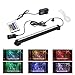 LED Aquarium Light, Smiful Submersible Fish Tank Light Colorful Remote Control Waterproof Crystal Glass LEDs Lights Bar (11