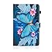 Dteck Case for Samsung Galaxy Tab A 10.1 SM-T580 (2016 Model), Slim Lightweight Stand Smart Case Cover with Auto Sleep/Wake Function for Samsung Tab A 10.1 (NO S Pen Version), Pink Flower&Butterfly