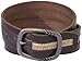 John Varvatos Men's 39mm Centerbar Buckle On A Strap With Canvas Inlay